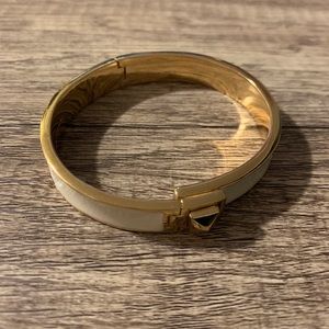 Kate Spade Gold and White Bangle